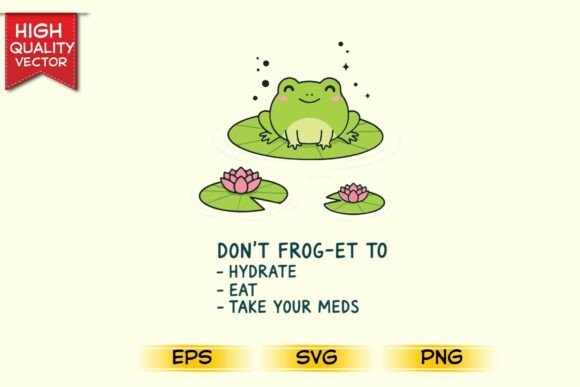 Cute Frog Self Care Reminder Pun SVG Review