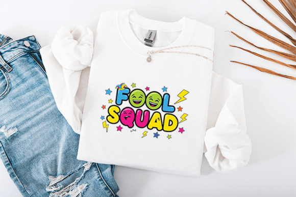 Fool Squad Emoji Funny Party Design Graphics for T-Shirt Designs