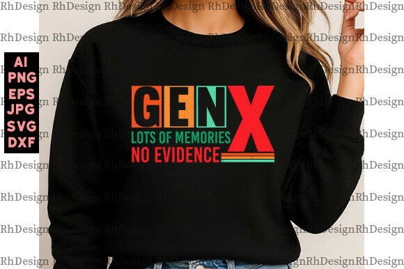 Funny Gen X Memories PNG for T-Shirt Designs