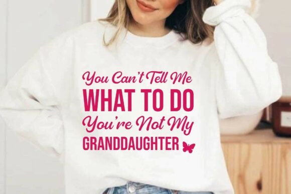 Funny Granddaughter T-Shirt Design for Branding and Illustrations