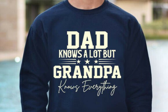 Funny Grandpa Sublimation Design for T-Shirt Graphics