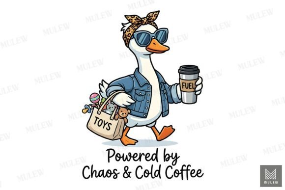 Funny Sassy Mama Goose Sublimation PNG – A Playful Graphic for Local Branding