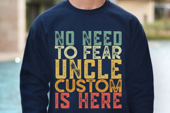 Funny Uncle Retro Png for T-Shirt Designs