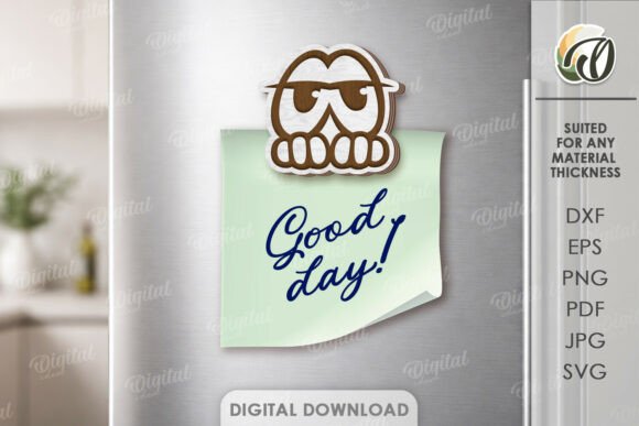 Funny Wooden Magnet Laser Cut for Home Decor