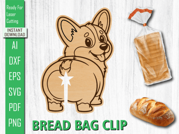 Laser Cut Bread Clip for Handmade Creations