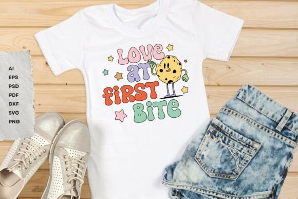 Love at First Bite SVG - A Playful Graphic Design Asset for T-Shirt Designs