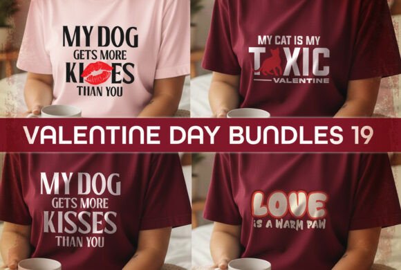 Valentine Day T Shirt Design Bundle 19 – A Graphic Design Asset for T-Shirt Designs