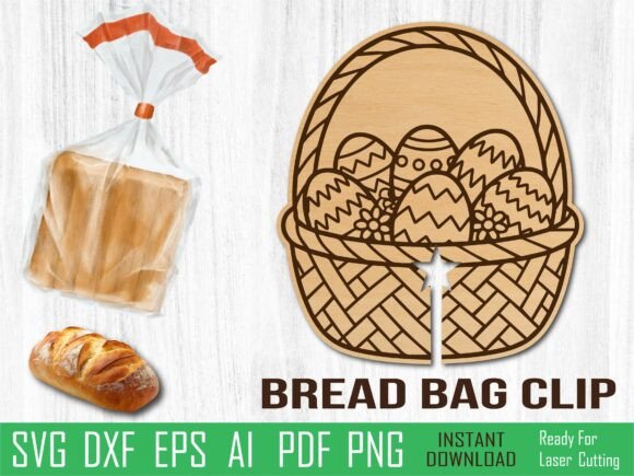 Woven Basket Bread Clip Laser Cutting for Other Art Amp